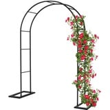 Xverycan Rosenbogen Torbogen, Gartenbogen aus Metall 188x230cm, Rosenbögen für Rosen und Kletterpflanzen, Pflanzen zur Unterstützung, Freistehend Rosengestell für Garten Dekoration