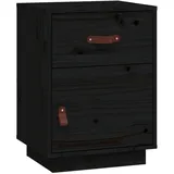 vidaXL Nachtschrank 40 x 34 x 55 cm Schwarz