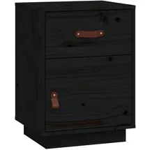 vidaXL Nachtschrank 40 x 34 x 55 cm Schwarz