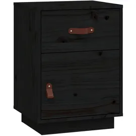 vidaXL Nachtschrank 40 x 34 x 55 cm Schwarz