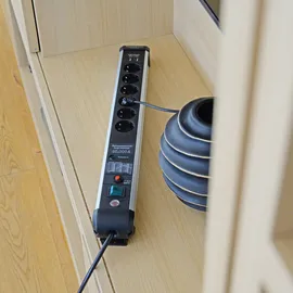 Brennenstuhl Steckdosenleiste 3 m Silber-Schwarz 6 St.