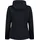 CMP Strickfleecejacke "KNITTED MELANGE HOODY WOMAN HOODY JACKET", Damen, Gr. 34, blau (b. blau), Strick, Obermaterial: 100% Polyester, hoch geschlossener Ausschnitt, eingefasste Kante, Jacken, mit Reißverschlusstaschen, atmungsaktiv, schnell trocknend