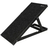 lovingHome® Hunderampe Skipper Hundetreppe 93x44 cm in versch. Farben (schwarz, 93x44 in cm)