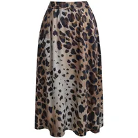 Smith & Soul Maxirock Damen Animalprint Braun M