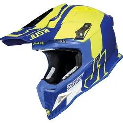 Just1 J12 PRO Syncro, Motocrosshelm - Gelb/Blau - XL
