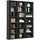 VCM Megosa Standregal 105 x 19 x 136 cm Grau