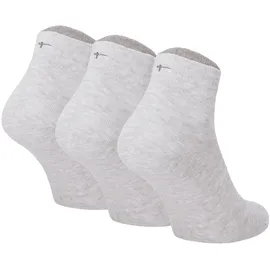 TAMARIS Comfort Cotton Quartersocken 3 Paare Grau 39-42