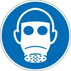 Eichner Gebotsschild Atemschutz benutzen, O 20 geprägt