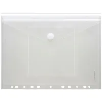 FolderSys Umschlag A4, Lochrand, CD-Tasche farblos matt transparent