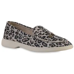 Damen Klassische Slippers in Leopard