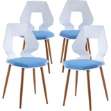 Trisens 2er 4er Set Design Stühle Esszimmerstühle Küchenstühle Wohnzimmerstuhl Bürostuhl Kunststoff