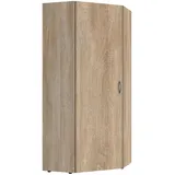 WIMEX Eckkleiderschrank Multiraumkonzept 80 x 185 x 80 cm Eiche braun