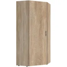 WIMEX Eckkleiderschrank Multiraumkonzept 80 x 185 x 80 cm Eiche braun