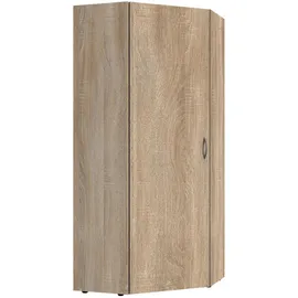 WIMEX Eckkleiderschrank Multiraumkonzept 80 x 185 x 80 cm Eiche braun