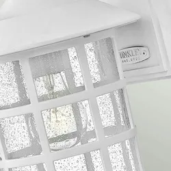 Licht-Erlebnisse Wandaußenleuchte LOUTH Weiß Witterungsbeständiger Verbundwerkstoff Regenglas LE117714