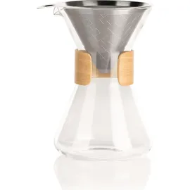 BEEM Kaffeebereiter Pour Over, 0.7 l, Transparent, Kaffeebereiter, Transparent