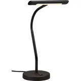 Trio Leuchten LED Tischleuchte Curtis 579790132, Metall Schwarz matt, inkl. 4 Watt LED, Dimmer, Flexarm