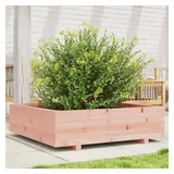 vidaXL Pflanzkübel 90x90x26,5 cm Massivholz Douglasie - Braun