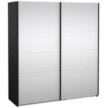 VCM Schiebetürenschrank Catania 179 x 201 x 67 cm Schwarz
