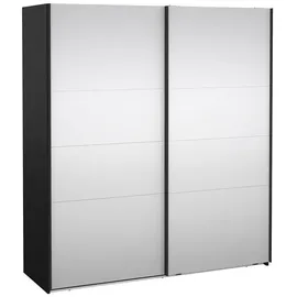 VCM Schiebetürenschrank Catania 179 x 201 x 67 cm Schwarz