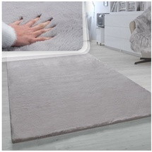 Paco Home Fellteppich »Rabbit 780«, rechteckig, 26 mm Höhe, Kunstfell In grau