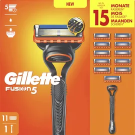 Gillette Fusion5 Handstück + Rasierklingen 11 St.