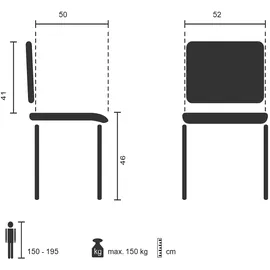 HJH Office XT 600 XL Stoff Schwarz