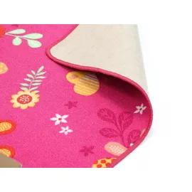 Primaflor Kinderteppich Papillon, - Pink, - 140x200cm,