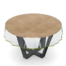 ANRO Tischdecke abwaschbar Rund 120 cm Grün