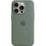 Apple Silikon Case mit MagSafe iPhone 15 Pro Zypresse