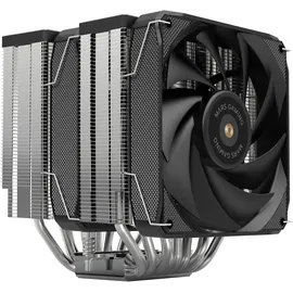 Mars Gaming MCPU-XU9, CPU-Kühler Doppelturm, TDP 400W, 2x Hybridflügel-Lüfter und Hyperbalanciertes Kupfer-FDB-Lager, 9 Heatpipes mit BPH ULTRA Technologie, Universeller Multisocket, Schwarz