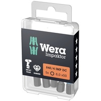 WERA 05057646001 Vielzahn-Bit 6 D 6.3 5St.