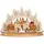 SIKORA 3D LED Holz Schwibbogen Winterdorf B:42 cm