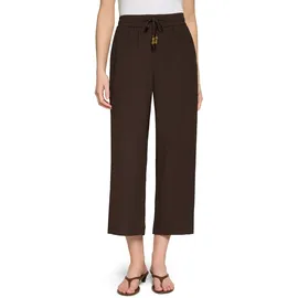 Zero Damen Hose mit Bindegürtel Chocolate Plum 40