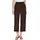 Zero Damen Hose mit Bindegürtel Chocolate Plum 40