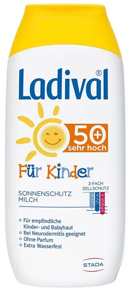 Preisvergleich Produktbild Ladival Kinder Sonnenmilch ohne Octocrylen LSF50+