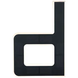 Paulmann Solar LED Hausnummernleuchte Buchstabe D Schwarz