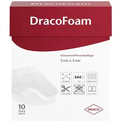 Dracofoam Schaumstoff Wundauflage 5x5 cm 10 St