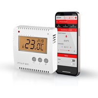 Elektrobock Smart WLAN Thermostat PT14-P-WIFI, Heizungssteuerung per APP, Aufputzmontage, 16 A Weiß