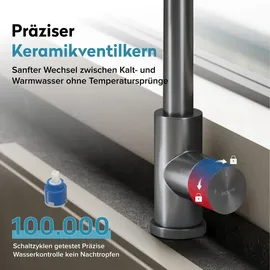 doporro Turnix-02 Einhebelmischer Grau