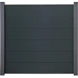 GROJA Steckzaun-Set 180 x 180 cm Anthrazit