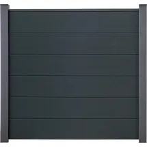 GROJA Steckzaun-Set 180 x 180 cm Anthrazit