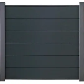 GROJA Steckzaun-Set 180 x 180 cm Anthrazit