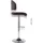 vidaXL Barhocker 2er Set drehbar Kunstleder 2x Sgabelli Bar  Crema 60 x 60 x 110 cm Braun