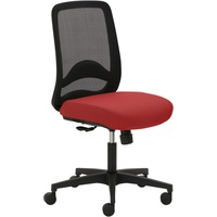 Mayer Sitzmöbel myTriton Stoff 30611 Bürostuhl mit Netzrücken, rot/schwarz