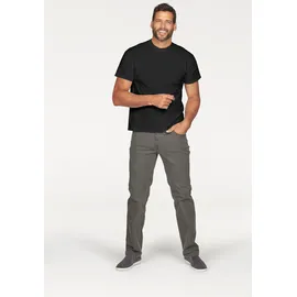 FRUIT OF THE LOOM T-Shirt FRUIT OF THE LOOM "sechs Stück in unterschiedlicher Farbkomination", Herren, Gr. M (48/50), schwarz, Single Jersey, Obermaterial: 100% Baumwolle, unifarben, Basic, schmal normal, Rundhals, Shirts T-Shirt, mit Rundhalsausschnitt, Topseller