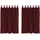 vidaXL Verdunkelungsvorhänge 2 pcs Weinrot 140 x 140 cm