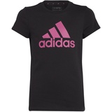 adidas Essentials Big Logo Cotton T-Shirt Kinder 095A - black/selufu 164