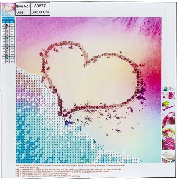 Diamond Painting 30*30cm. HEART