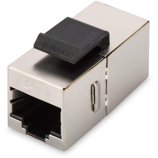 Digitus Keystone-Kupplung Cat-6 Geschirmt - 2X RJ45-Buchse - 250 MHz 1GBase-T Klasse-E - Metall-Gehäuse